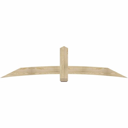 Ekena Millwork Bellingham Rough Sawn Timber Gable Bracket, Douglas Fir, 96"W x 24"H x 2"D x 6"F, 6/12 Pitch GBW096X24X0206BEL00RDF